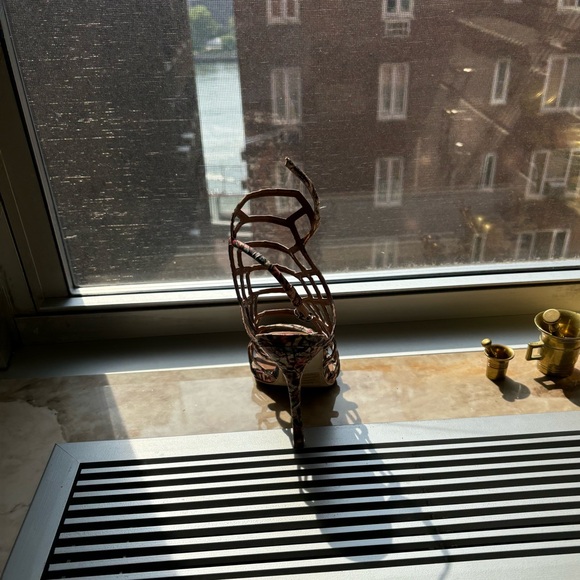 Steve Madden slithur caged heels, floral color multi print - Picture 3 of 4